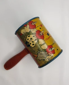 VTG T. Cohn Tin New Year's Eve Noise Maker w/ Wooden Handle Party Collectible - Picture 1 of 8