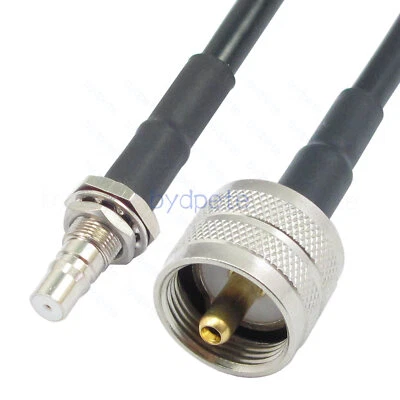 QMA Female to UHF Male PL259 RG58 Shield Braid Coaxail Cable LOSS LOW 50ohms Lot - Image 1 of 4
