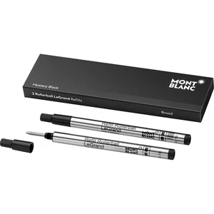 Montblanc Rollerball LeGrand Refills Broad Tip Mystery Black Pack of 2 113840 - Picture 1 of 1