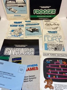Lot of Coleco game Brochure Manual Catalog Frogger Donkey Kong Space Fury Lady - Picture 1 of 7
