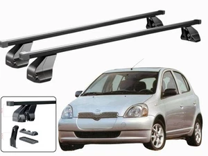 BARRE PORTATUTTO PORTAPACCHI PER TOYOTA YARIS (P1) 5 PORTE 1999-2005 MENABO NERE - Imagen 1 de 9
