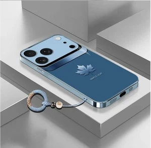 Apple-17Light luxury maple leaf high-quality heat dissipation mobile phone case- - Picture 1 of 22