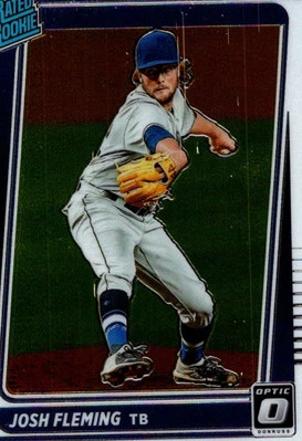2021 Donruss Optic Josh Fleming Rookie Tampa Bay Rays #92 - Image 1 of 2