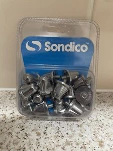 Sondico Aluminium Rugby Studs Silver New & Sealed - Picture 1 of 2