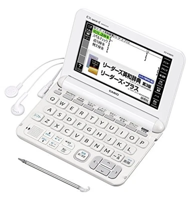 Casio electronic dictionary Data Plus 6 practice English model XD-K9800WE White - Image 1 of 4