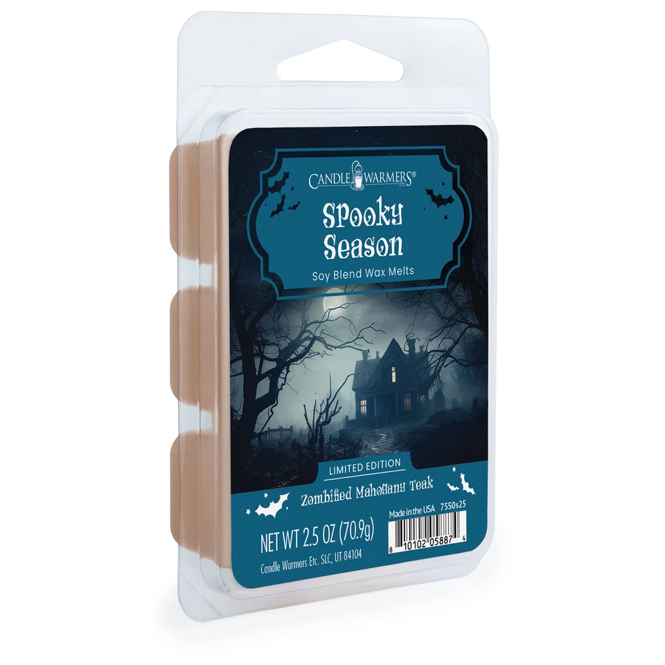 Scaldacandele Profumato Halloween Cera Scioglie Cubi Fragranze Profumate 2,5 oz - Immagine 1 di 1