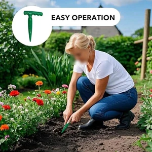 Plastic Dibber Tool for Garden Bulbs with Ergonomic Handle and Depth Scale - Picture 1 of 15