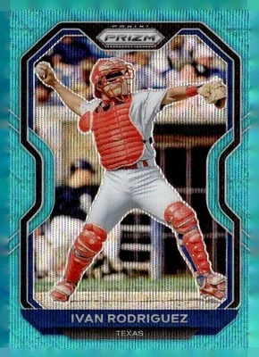 Prizm 2021 Panini Prizm Ivan Rodriguez Texas Rangers - Image 1 of 2