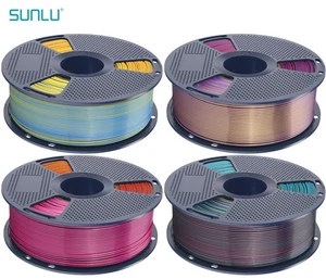 SUNLU 1.75MM SILK PLA+ Four-Color 3D Filament 360° Spin Unveils Varied Colors - Picture 1 of 28
