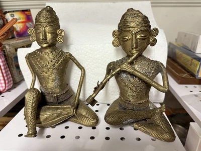 Brass Decor /Vintage Handcrafted Dhokra Art/Table Decor/Showpiece Heavy - Image 1 of 2