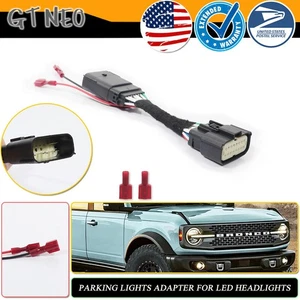 For Ford Bronco 2021 2022 2023 Set Parking Lights Adapter For LED Headlights - Picture 1 of 7