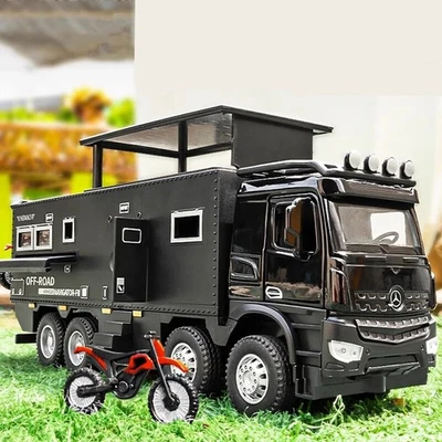 1/28 NOMADISMs Arocs Unimog Alloy Motorhome Touring Car Model Diecast RV Vehicle - Image 1 of 4