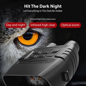 Night Vision Binoculars Portable 3.8 Inch Screen 12X Optical Zoom For Hunti AU - Picture 1 of 12