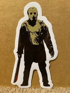 Friday the 13th Jason Voorhees Vinyl Sticker Free Shipping Retro Monster Horror - Picture 1 of 1