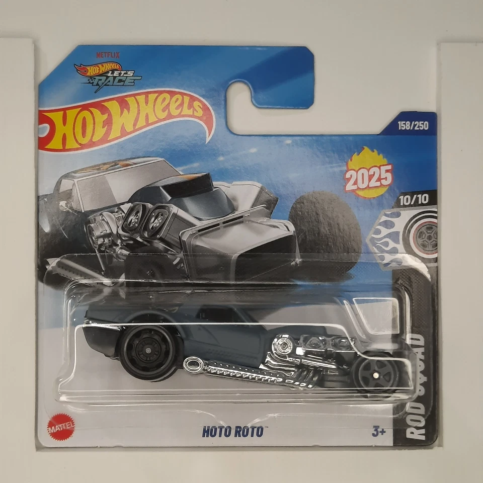 Hot Wheels Mattel 2025 Hoto Roto 158/250 HW Rod Squad 10/10 - Immagine 1 di 1