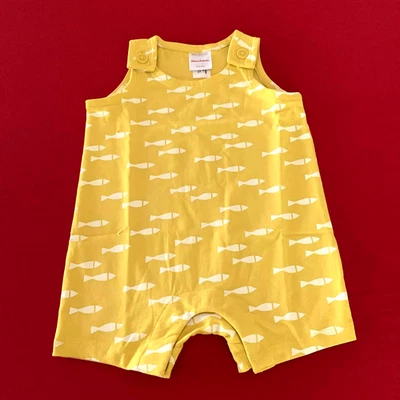 Hanna Andersson Lindo Algodón "SHORTIE MAMELUCO" 3-6 Meses. 60 cm. ¡Gran idea de regalo! Foto 1 de 4