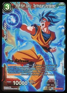 SSB Son Goku Technique Unchained Pre-Release Foil Dragon Ball Super Card Game NM - Picture 1 of 9