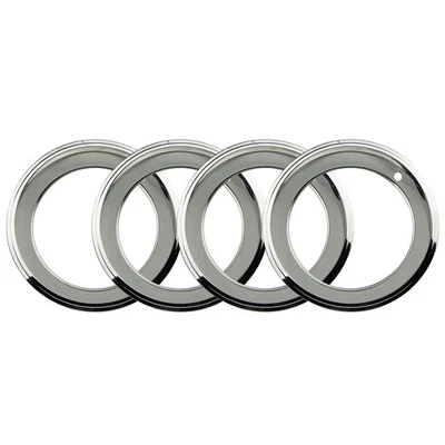 Anillos de belleza para borde de llanta de rueda 14x6x2 acero inoxidable 1964-81 Chevelle Lemans Cutlass 4 piezas Foto 1 de 4