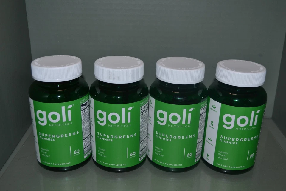 Goli Nutrition Supergreens Essential Vitamins Gummies - 60 Count