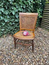 Victorian Beech Framed + Cane Nursing or Bedroom Chair. Pretty Antique Chair