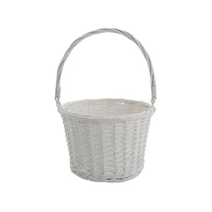 White Easter Basket, Easter, Party Supplies, 1 Piece - Picture 1 of 2