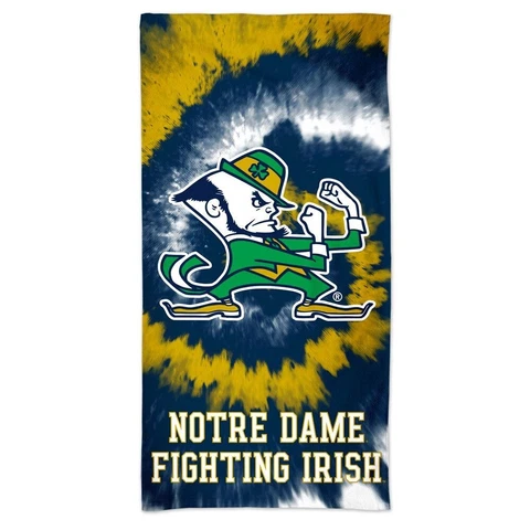 NOTRE DAME FIGHTING IRISH TYEDYE 30"X60" SPECTRA BEACH TOWEL NEW WINCRAFT 👀 Cover