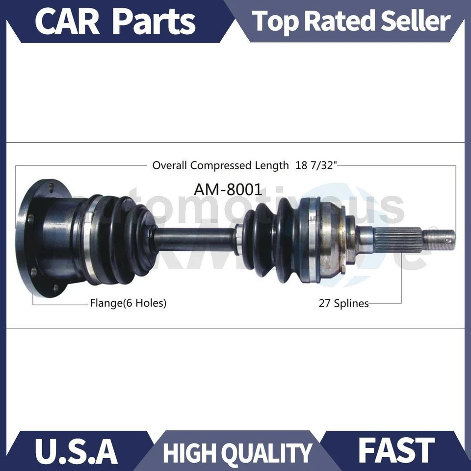 Eje delantero derecho CV junta CV 1x TrakMotive para AMC Eagle 1980 1981 1982-83 Foto 1 de 1