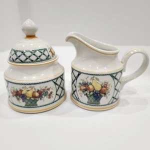 VILLEROY & BOCH Basket Cream and Sugar Set, NEW - Picture 1 of 11