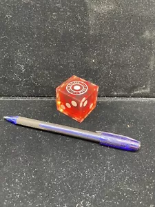 Vintage Lucite DICE Atlantic City Paperweight 1-1/2” Square - Picture 1 of 6