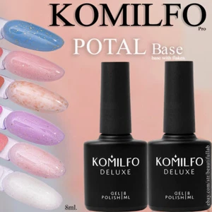 KOMILFO Base POTAL with Flakes / Rubber / GEL Nail Polish / #01-23 / 8ml. - Picture 1 of 24