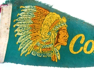 Felt Pennant Wall Hanger Flag Souvenir CONCORD  NH  Native American Chief  - Picture 1 of 9