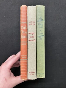 Lot 3 LOUISE BAKER books 2 SIGNED SNIPS AND SNAILS ++ Out on a LImb - Imagen 1 de 5