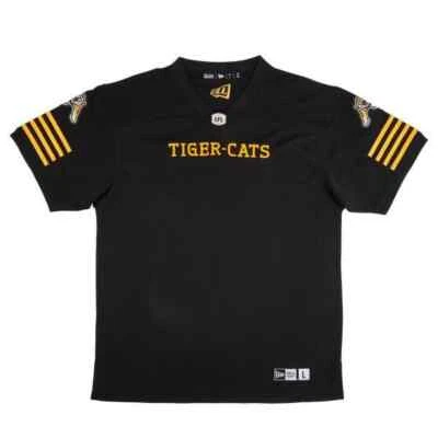 Camiseta deportiva de fútbol local réplica Hamilton Tiger-Cats New Era CFL - negra para hombre Foto 1 de 2