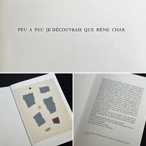 🌓 Pierre André Benoit "Peu à peu je découvrais que René Char" collage original - Foto 1 di 8