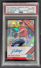 2019 Donruss Optic Jon Duplantier Black Cracked Ice 1/25 RC AUTO PSA 10 GEM MT