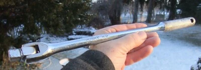 Husky Tools 1973 1/2" zócalo de accionamiento giratorio agarre moleteado 15" Lng barra de interruptor #CS57 Foto 1 de 4