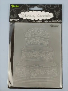 Darice Embossing Essentials Folder 1218-17 Fancy Cake Craft Scrapbooking Wedding - Picture 1 of 8