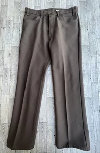 Levi's Vintage Herren Polyester #517 Anzughose Kleidungsstück schwarz Etikett innen, - Bild 1 von 15