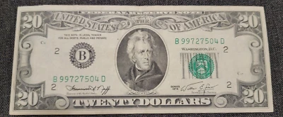 1974 $20 Bill Great Condition  Old US Currency - Image 1 of 2
