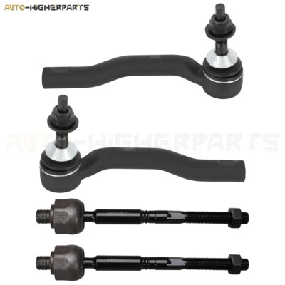 For 2013-2018 Ford Fusion Lincoln MKZ 4 Pcs Front Inner and Outer Tie Rod Ends - Image 1 of 4