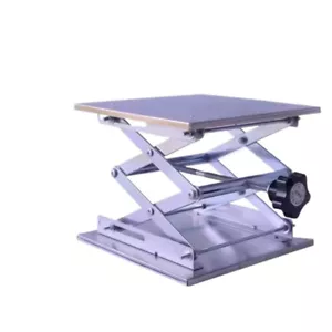 Small Stainless Steel Lifting Table Manual Lifter Leveler Lifting Table Stand - Picture 1 of 17