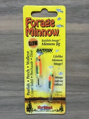Northland Fishing Tackle - Forrage Minnow® Jig - Super-Glo Chub - 1/8 oz. - Imagem 1 de 4