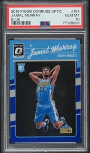 2016 Donruss Optic Blue #157 Jamal Murray ROOKIE /49 PSA 10 GEM MINT - Picture 1 of 2