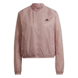 ADIDAS Womens Pink Run Fast Reflective Windbreaker Jacket Large BNWT - Picture 1 of 2