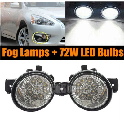 Par de 9 luces antiniebla LED para parachoques luces de conducción para Nissan Infiniti diestro + diestro Foto 1 de 4