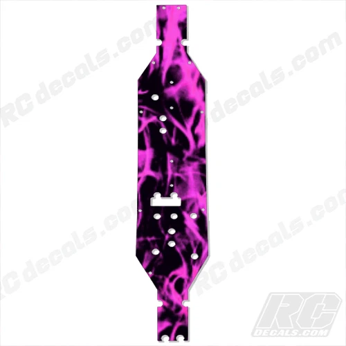 1/10 EXO Terra Buggy Axial Main Chassis Plate Protector Flames Pink AX30798  - Image 1 of 1
