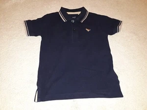Next Navy Coloured Boys T-Shirt with brown trims (18-24 months) - Picture 1 of 8
