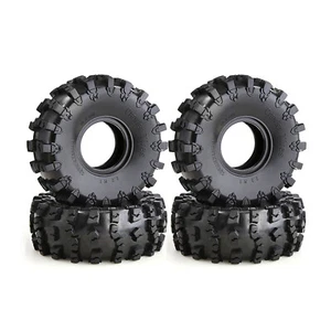 4pcs 2.2 Inch Warrior Tire Rubber Wheel Tires for AXIAL 1/10 TRX-4 T4 RC Car - Picture 1 of 9