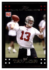 2007 Topps #299 ZAC TAYLOR RC Tampa Bay Buccaneers ~F6S