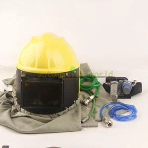 NEW AIR FED Sandblast Helmet Sand Blast Hood Shotblasting w/ 3IN1 Stage Filter - Picture 1 of 1